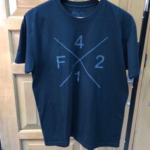 Vintage Fortune Music black crew neck tee